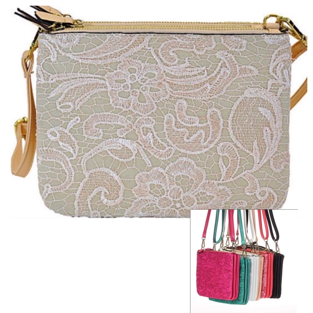 🛍️# 789 Cream Lace Crossbody